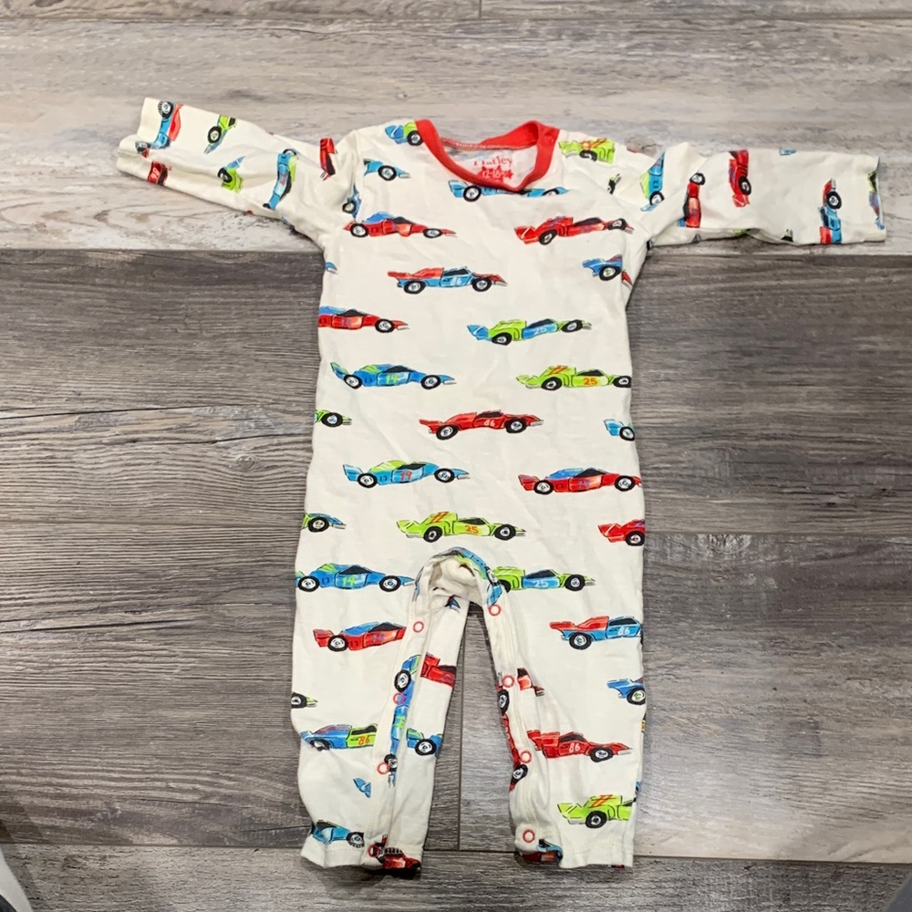 Hatley Cream One Piece with Colorful Car Print